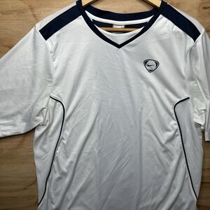 Nike Fit Dry Mens Large White Shirt Logo Casual Outdoors Football See All Photos